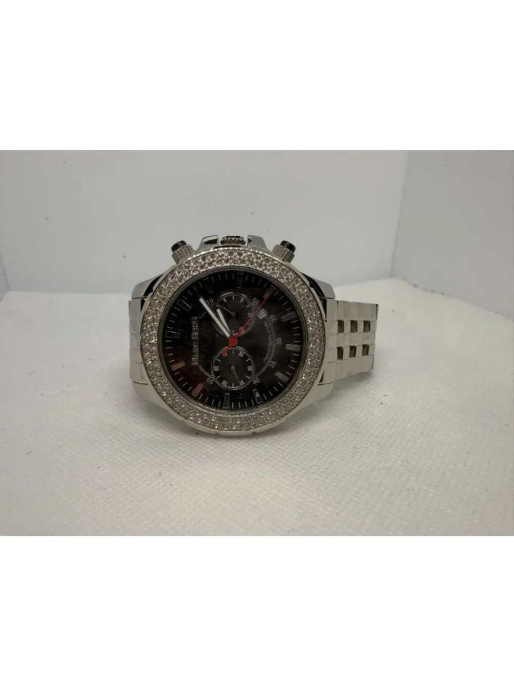 Marc Ecko F25048G1 Men's Crystal Bezel Stainless Steel Quartz Watch